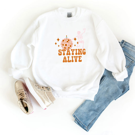 Staying Alive | Youth Graphic Sweatshirt