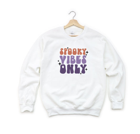 Spooky Vibes Only Stacked | Youth Graphic Sweatshirt