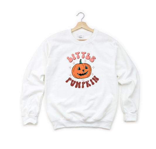 Little Pumpkin Retro | Youth Graphic Sweatshirt