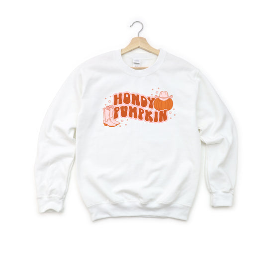 Howdy Pumpkin Boots | Youth Sweatshirt