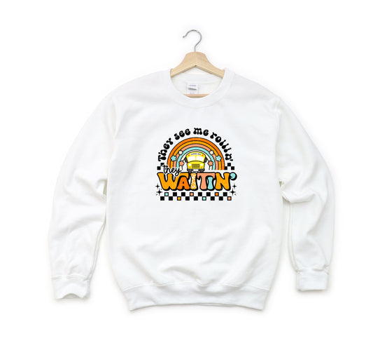 They See Me Rollin' Rainbow | Youth Graphic Sweatshirt