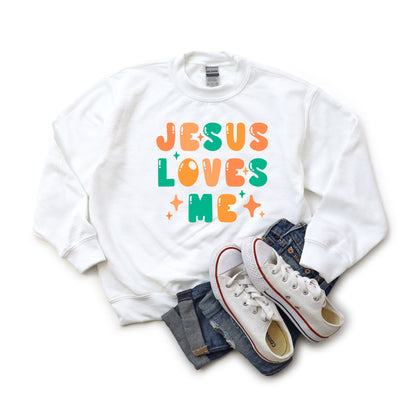 Jesus Loves Me Stars | Youth Graphic Sweatshirt