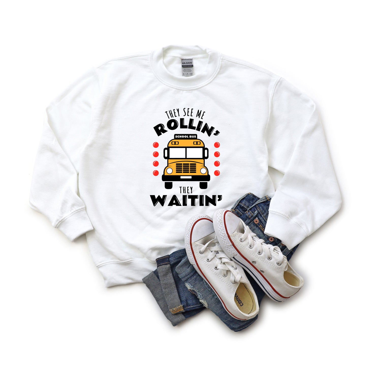 They See Me Rollin' | Youth Graphic Sweatshirt