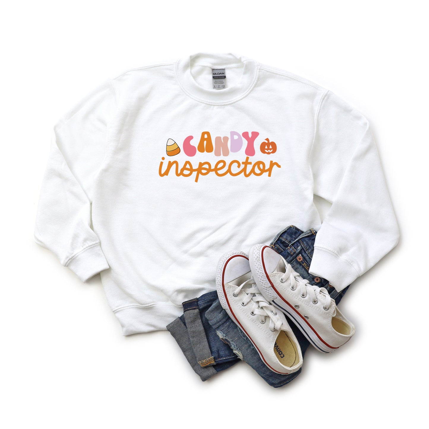 Candy Inspector Colorful | Youth Graphic Sweatshirt