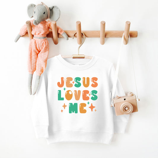 Jesus Loves Me Stars | Toddler Graphic Sweatshirt