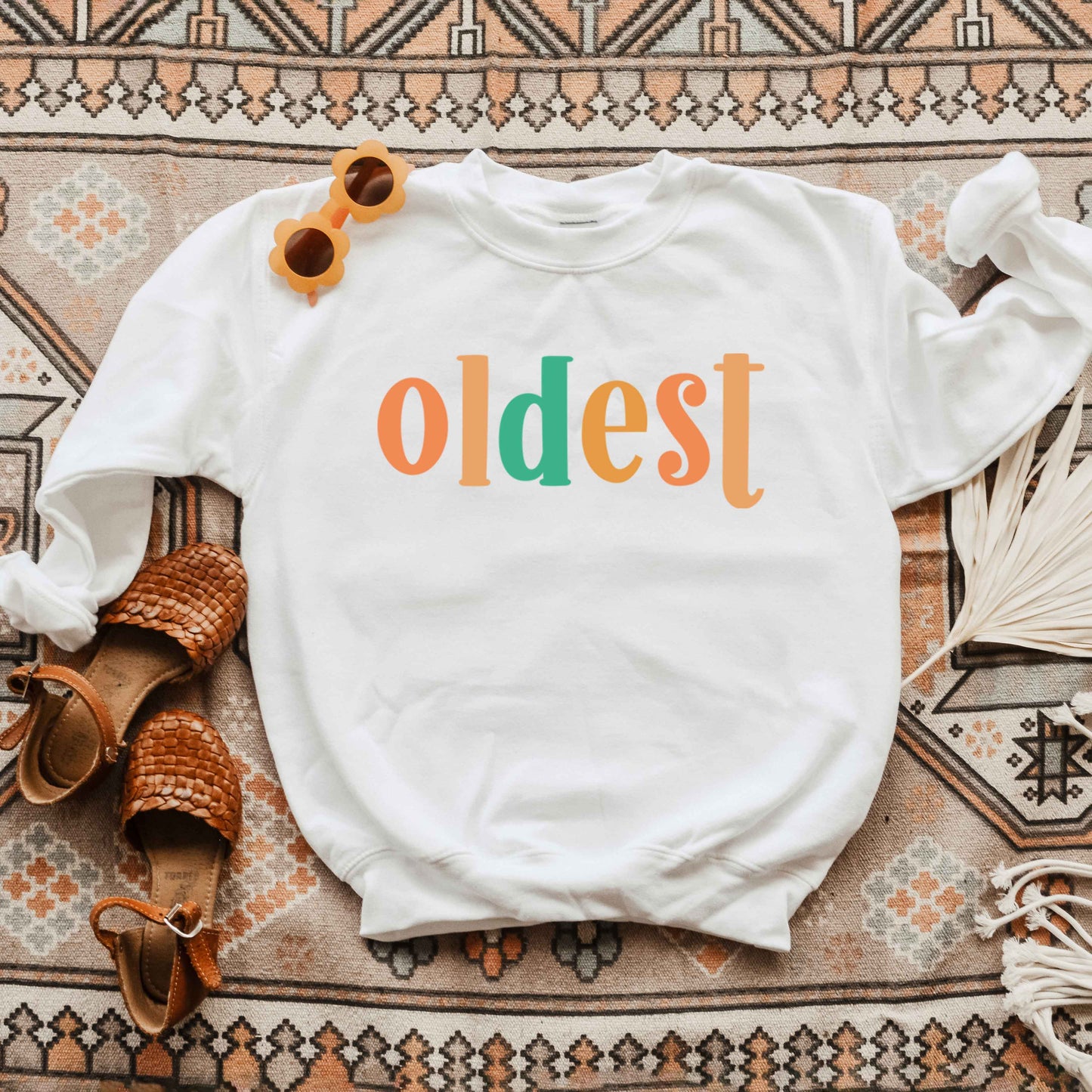 Oldest Colorful | Youth Graphic Sweatshirt