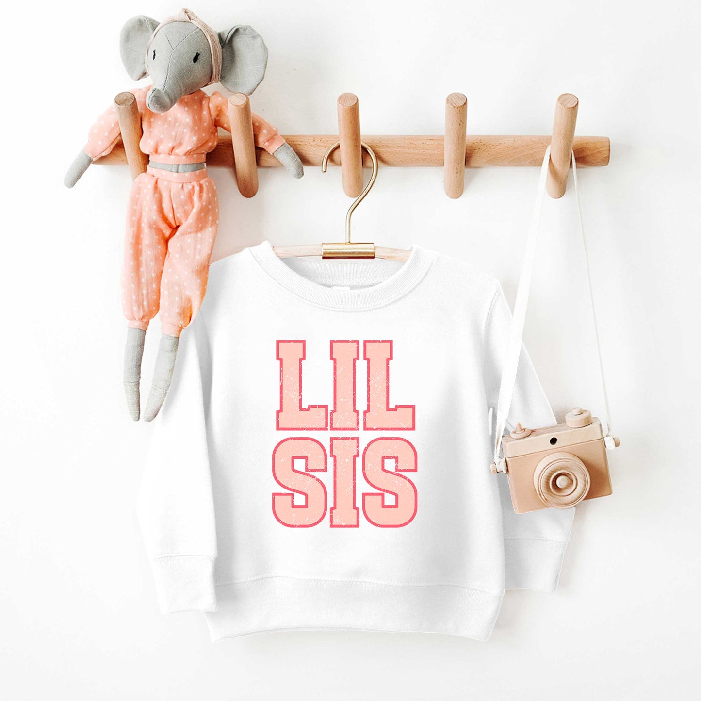 Lil Sis Distressed | Toddler Sweatshirt