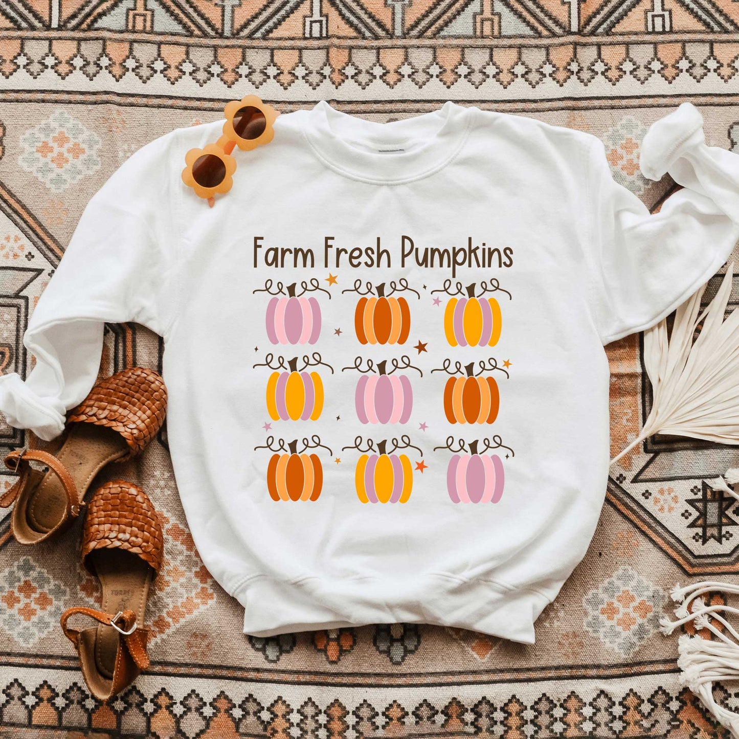 Farm Fresh Pumpkins Chart | Youth Graphic Sweatshirt