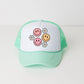 Groovy Flower Smiley Face | Youth Foam Trucker Hat