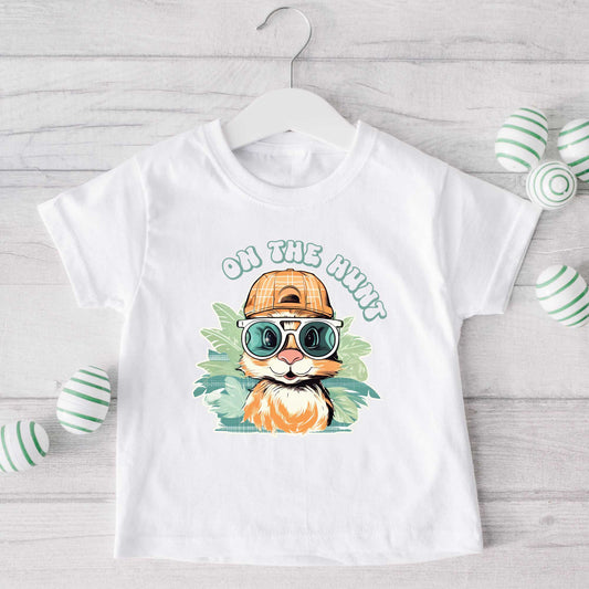 On The Hunt Bunny | Youth Short Sleeve Crew Neck