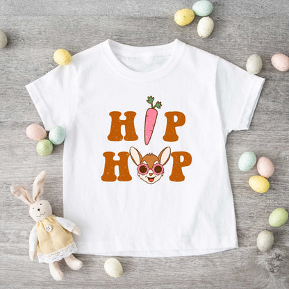 Hip Hop Bunny With Sunglasses | Toddler Short Sleeve Crew Neck