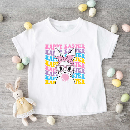 Groovy Easter Bunny | Toddler Short Sleeve Crew Neck