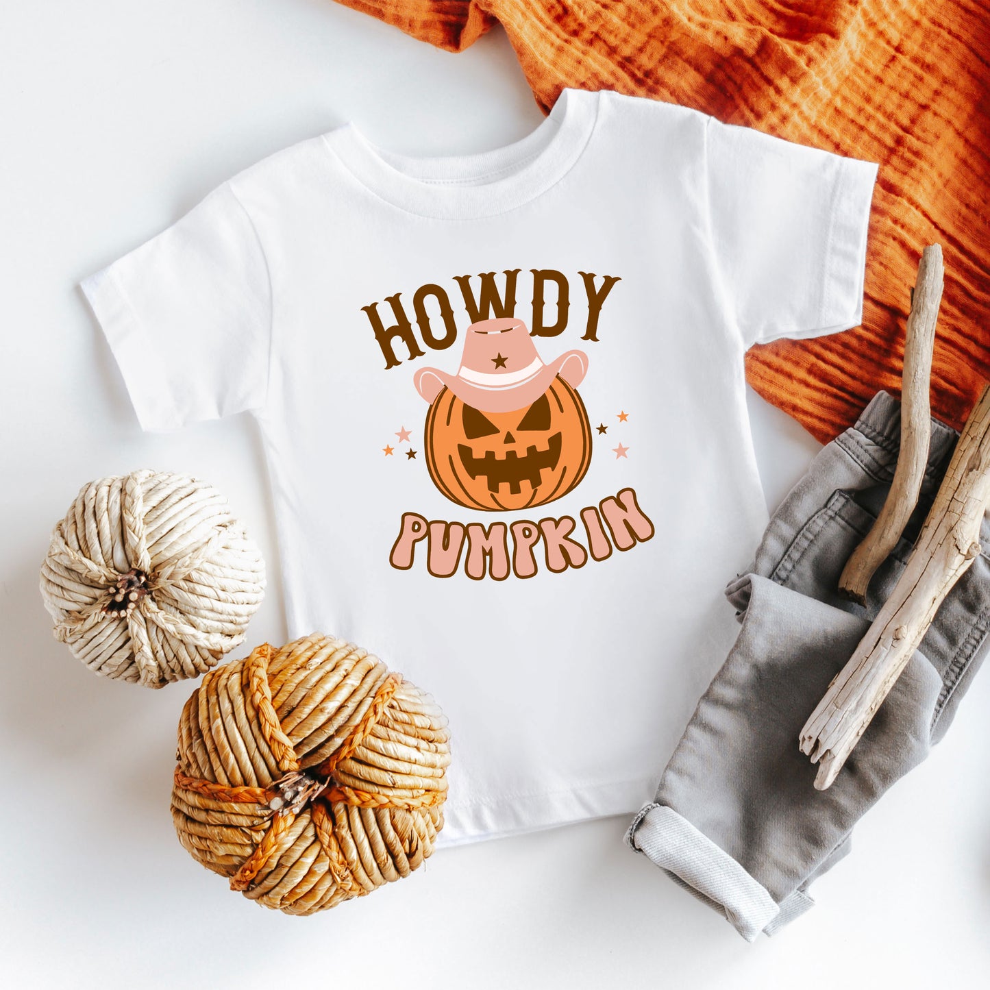 Howdy Pumpkin | Toddler Graphic Short Sleeve Tee