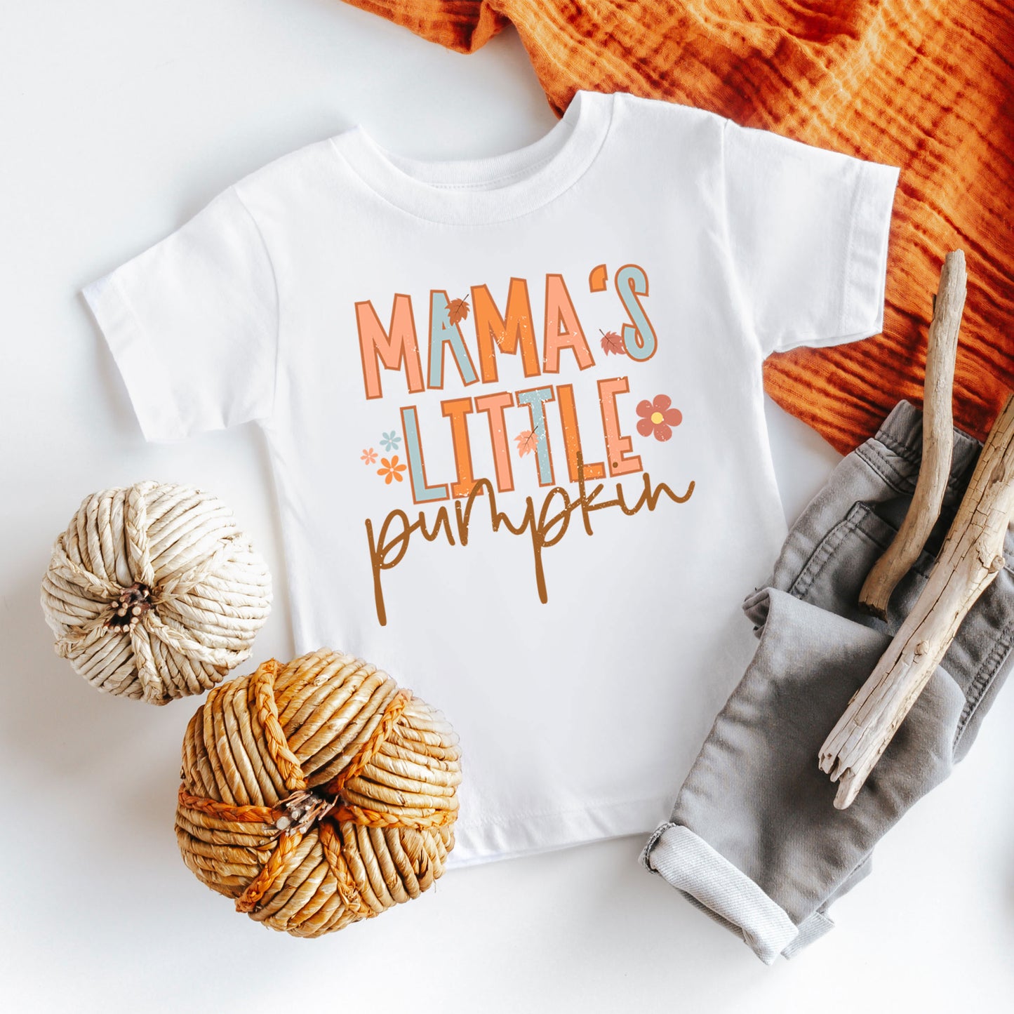 Mama's Little Pumpkin | Toddler Graphic Short Sleeve Tee
