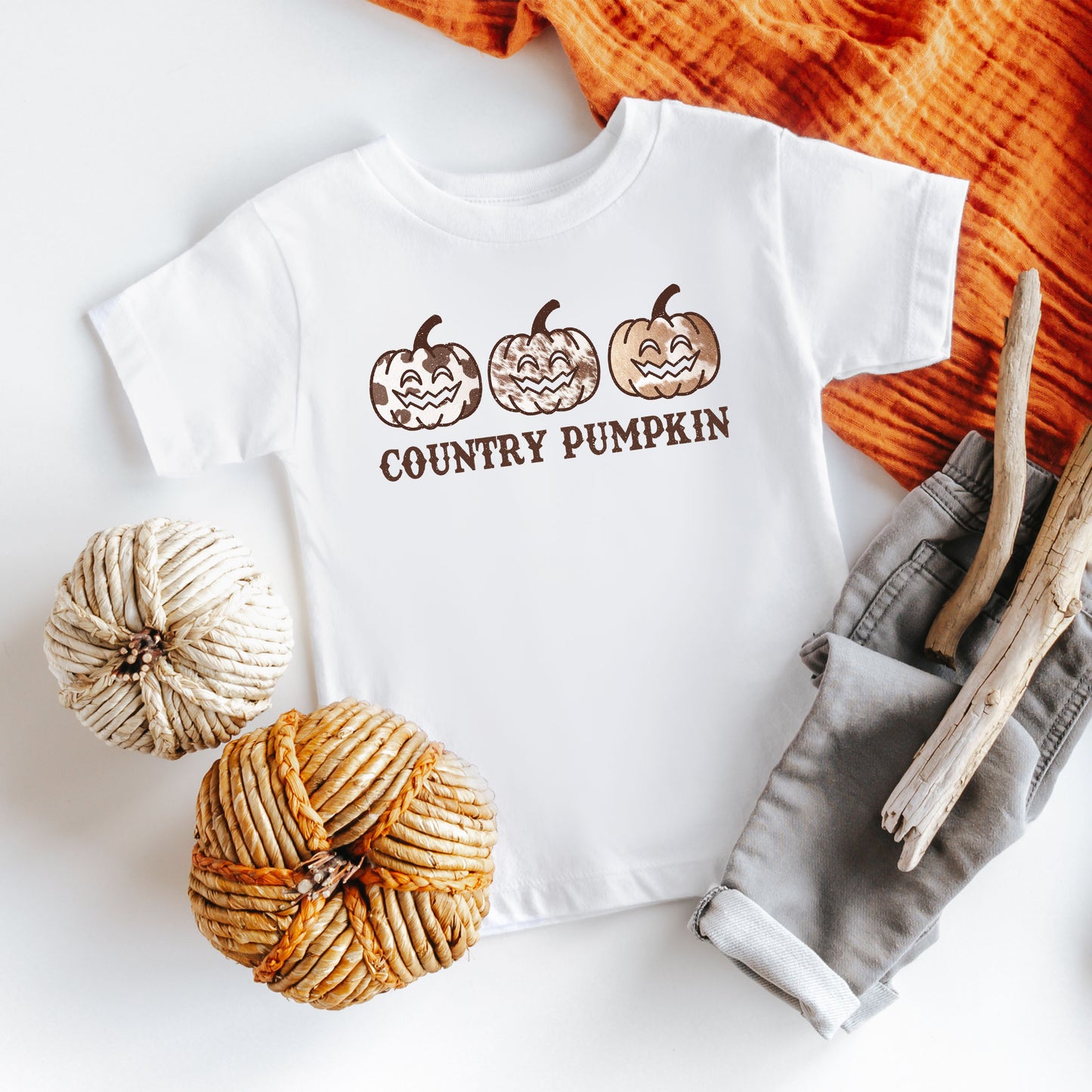 Country Pumpkin | Toddler Graphic Short Sleeve Tee