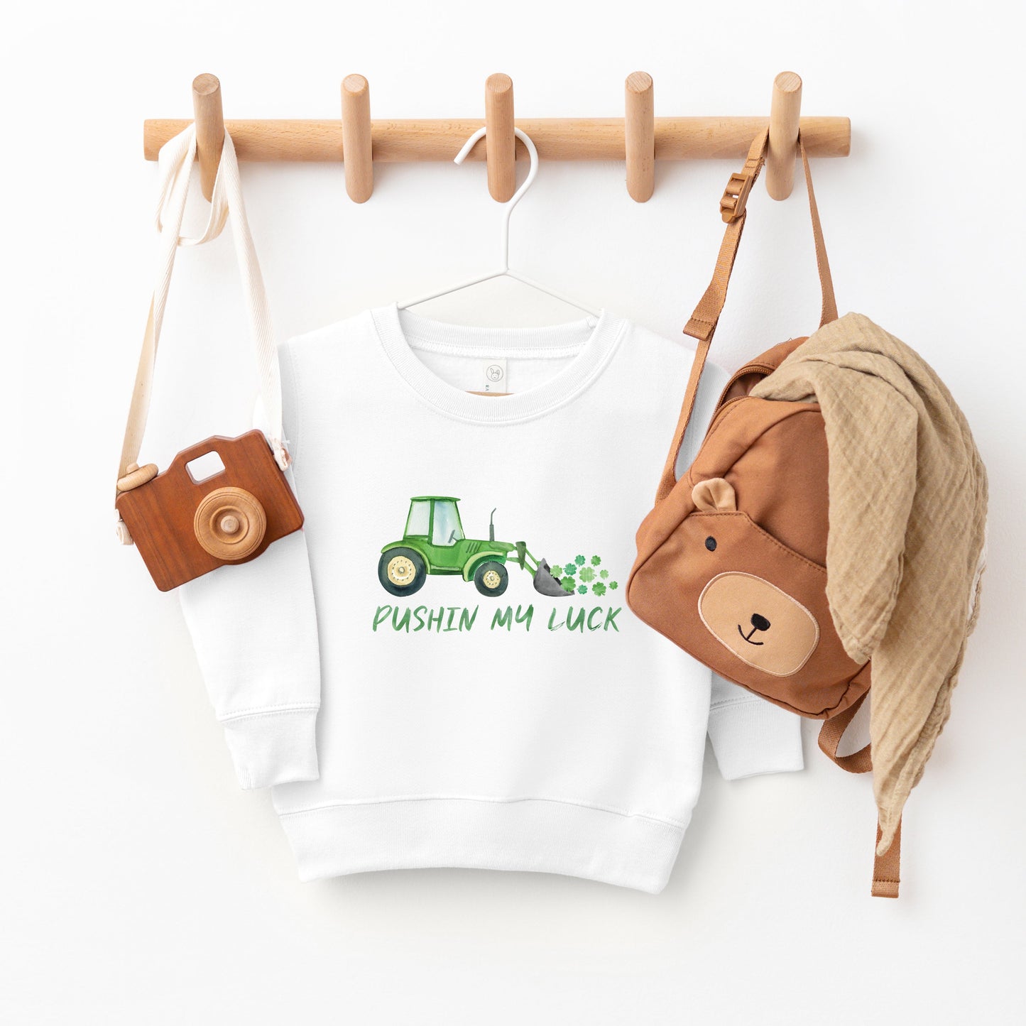 Pushin My Luck | Toddler Graphic Sweatshirt