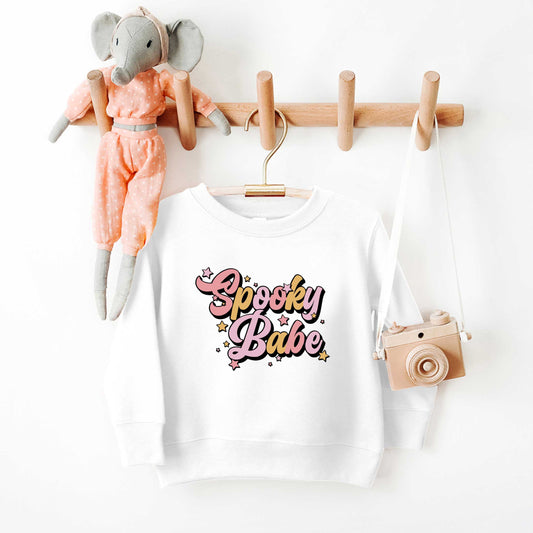 Spooky Babe Colorful | Toddler Graphic Sweatshirt