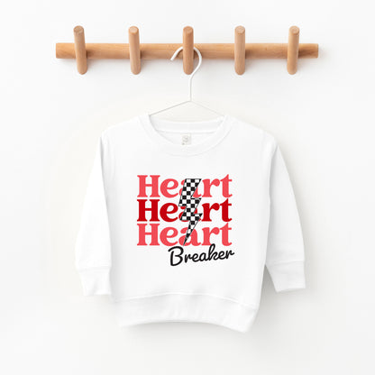 Heart Breaker Checkered Bolt | Toddler Sweatshirt