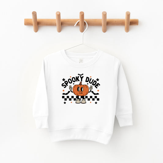 Spooky Dude Pumpkin | Toddler Graphic Sweatshirt