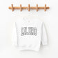 Lil Bro Varsity Outline | Toddler Graphic Sweatshirt