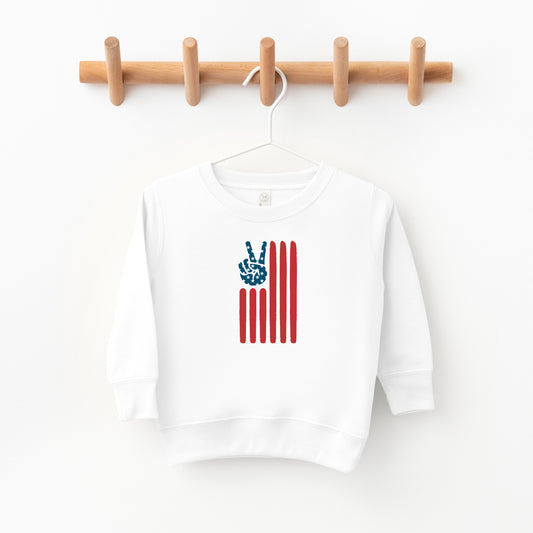 Flag Peace Sign | Toddler Sweatshirt