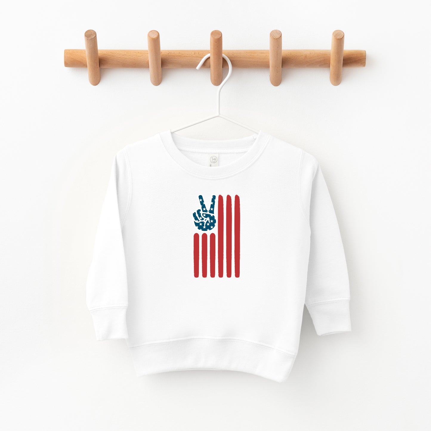 Flag Peace Sign | Toddler Sweatshirt