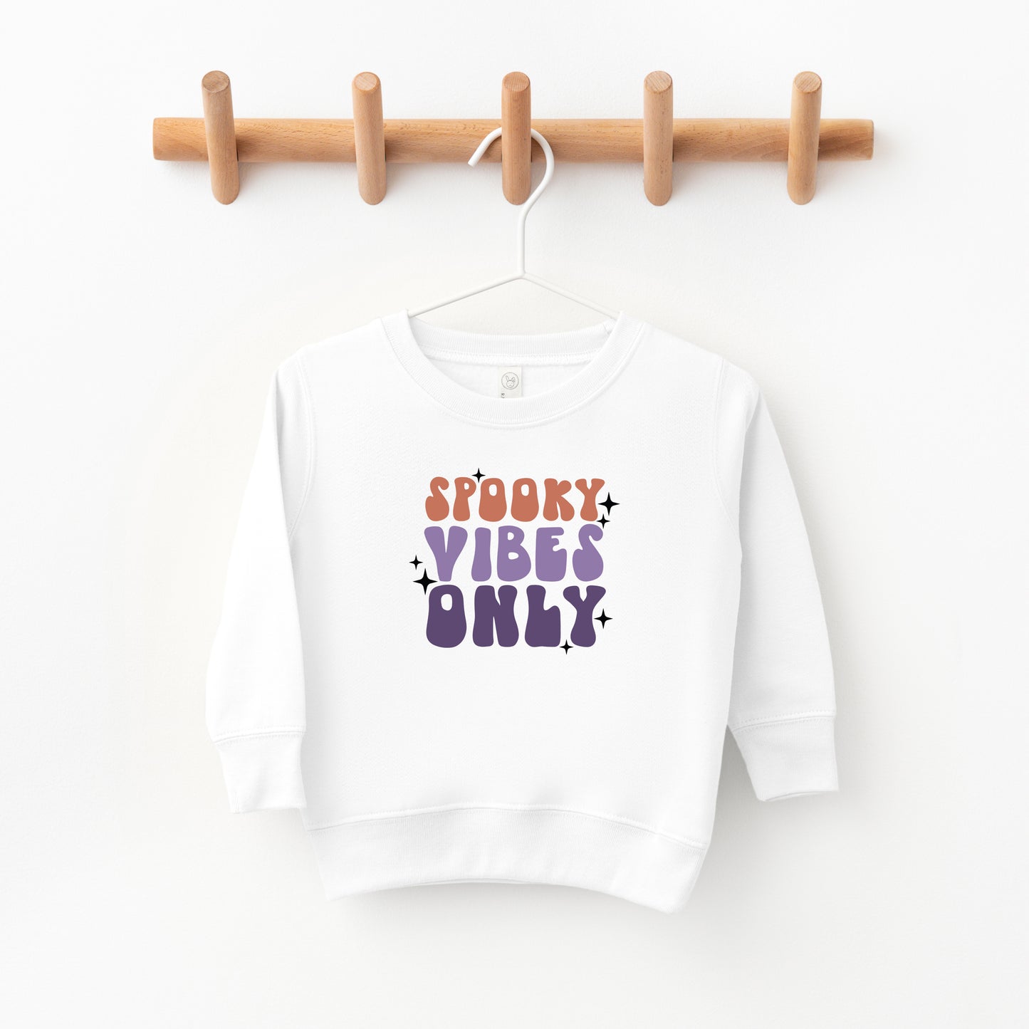 Spooky Vibes Only Stacked | Toddler Graphic Sweatshirt