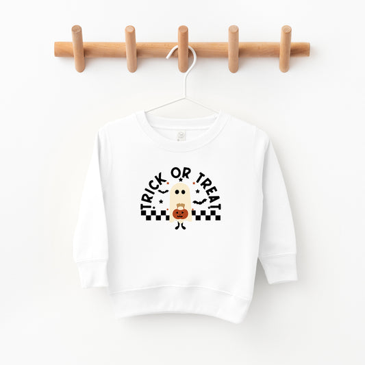 Trick Or Treat Ghost | Toddler Graphic Sweatshirt