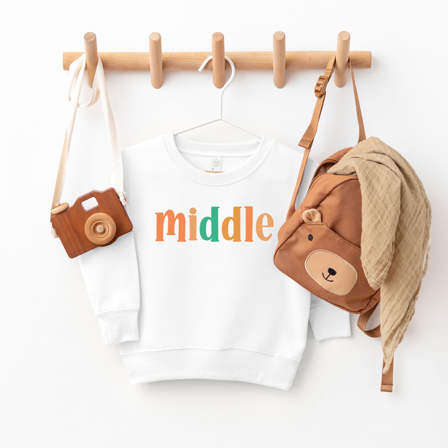 Middle Colorful | Toddler Graphic Sweatshirt