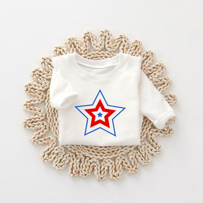 Patriotic Three Star | Toddler Sweatshirt