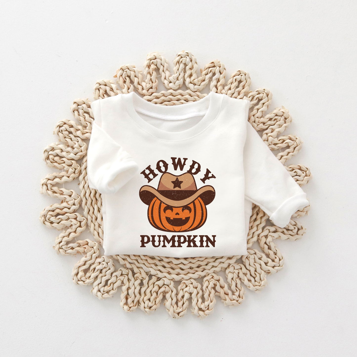 Howdy Pumpkin Hat | Toddler Graphic Sweatshirt