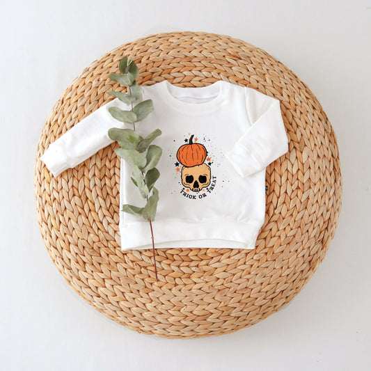 Trick Or Treat Skull | Toddler Graphic Sweatshirt