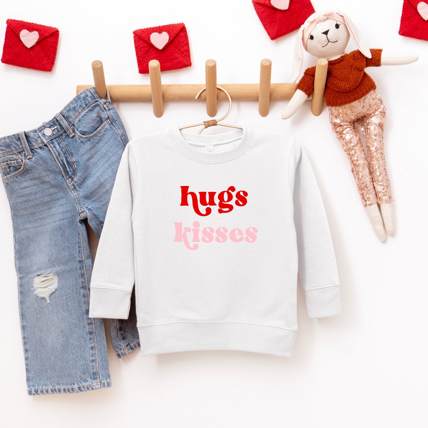 Hugs And Kisses | Toddler Graphic Sweatshirt