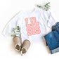 Lil Sis Distressed | Toddler Graphic Long Sleeve Tee