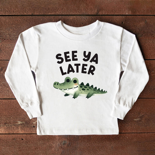 See You Later Alligator | Youth Graphic Long Sleeve Tee