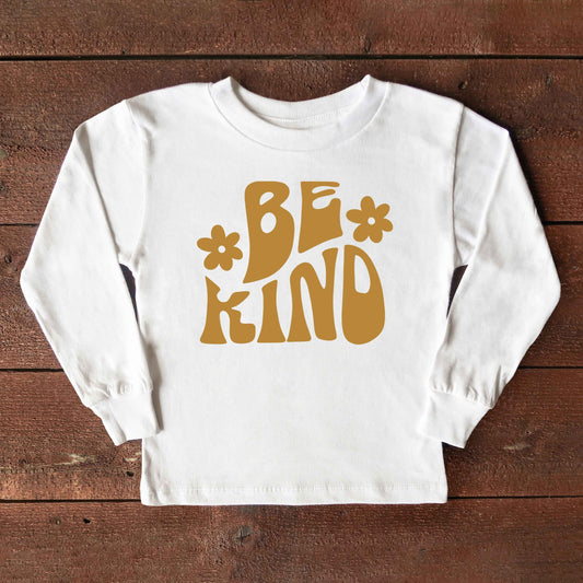 Be Kind Daisies | Toddler Long Sleeve Tee