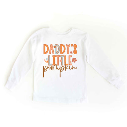 Daddy's Little Pumpkin | Youth Graphic Long Sleeve Tee