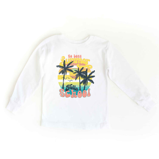 So Long Summer | Youth Graphic Long Sleeve Tee