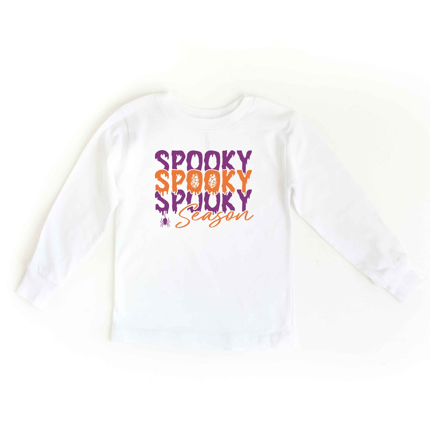 Spooky Season Spider | Youth Graphic Long Sleeve Tee