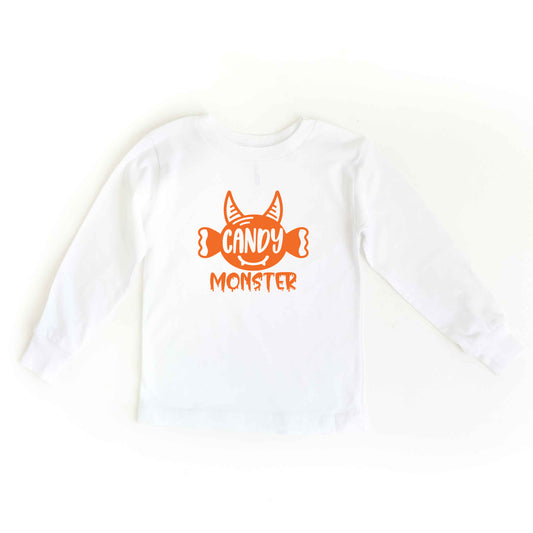 Candy Monster Horns | Youth Graphic Long Sleeve Tee