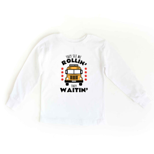 They See Me Rollin' | Youth Graphic Long Sleeve Tee