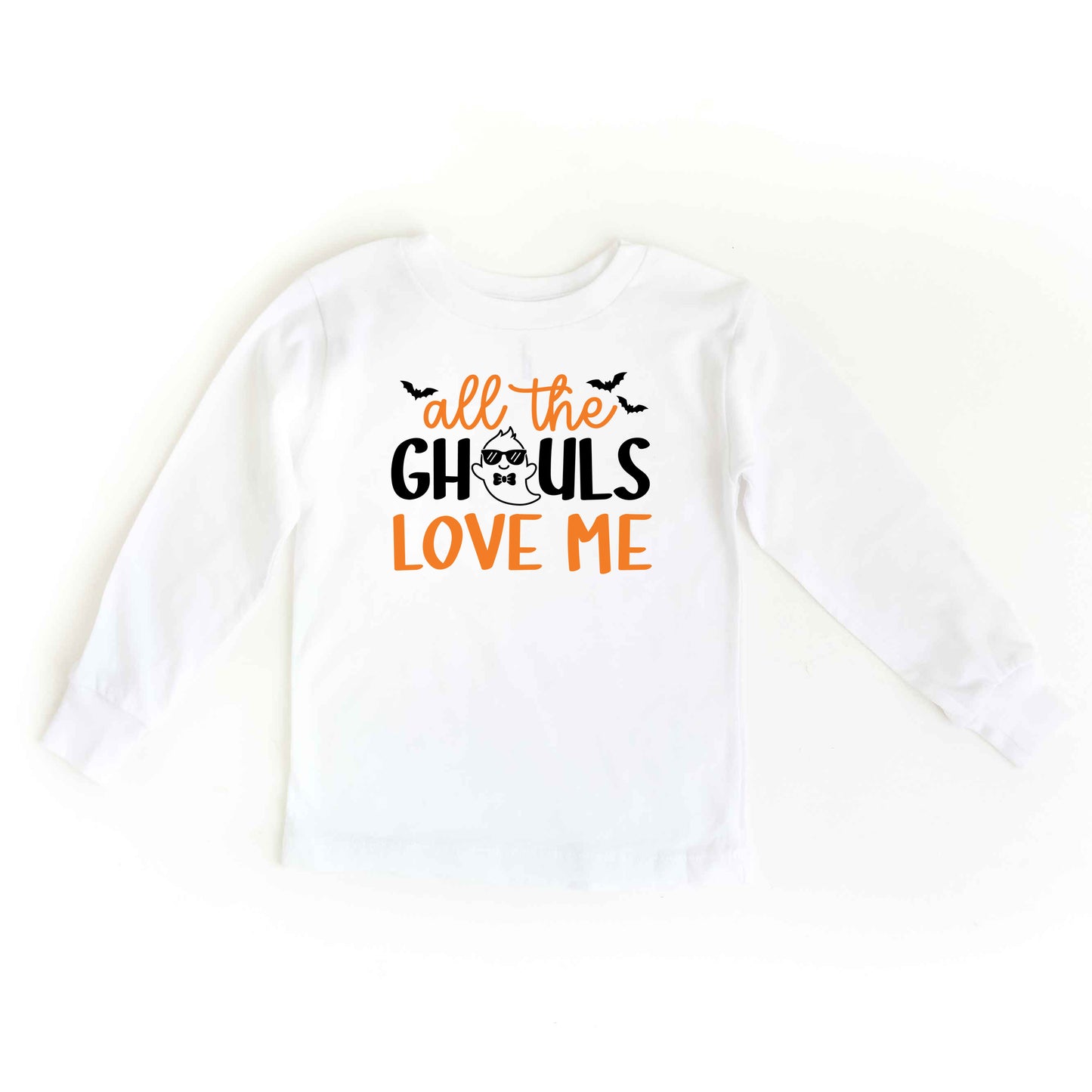 All The Ghouls Love Me Bats | Toddler Graphic Long Sleeve Tee