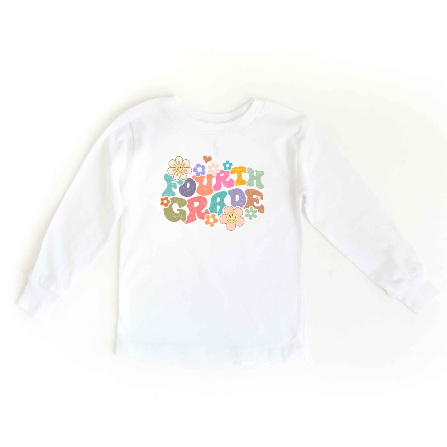 Fourth Grade Flowers | Youth Graphic Long Sleeve Tee