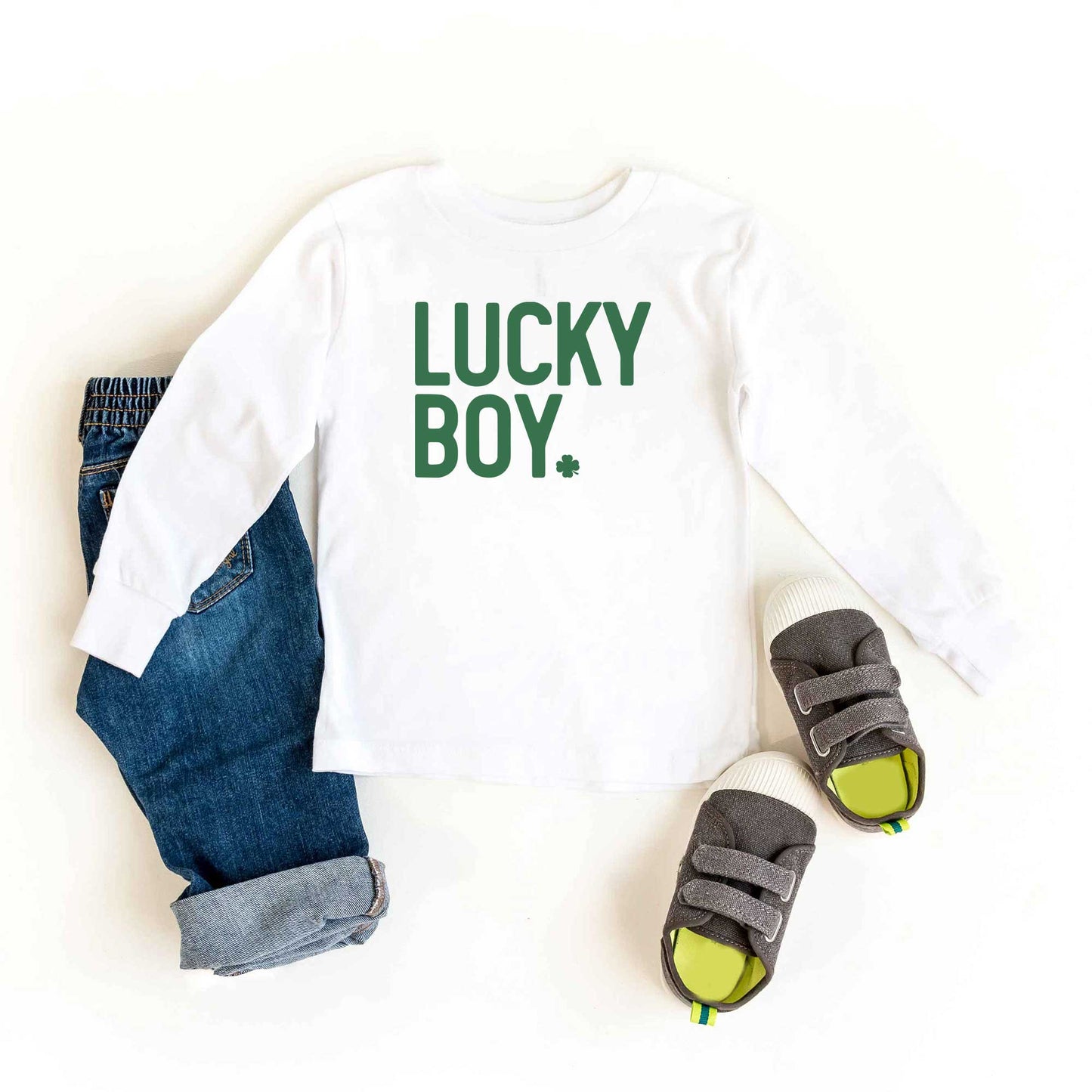 Lucky Boy Bold | Youth Long Sleeve Tee