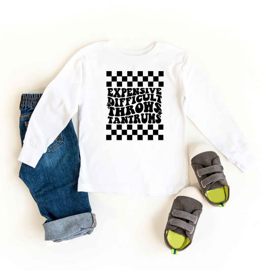 Expensive Difficult Tantrums | Toddler Long Sleeve Tee