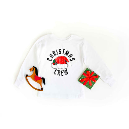 Christmas Crew Hat | Toddler Graphic Long Sleeve Tee