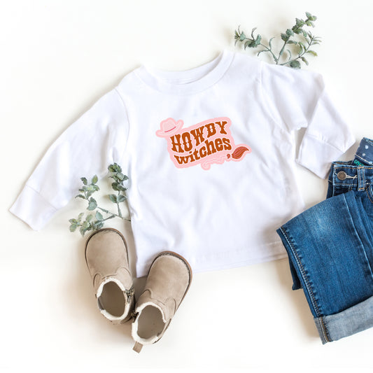 Howdy Witches | Toddler Graphic Long Sleeve Tee