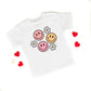 Groovy Flower Smiley Face | Youth Short Sleeve Crew Neck