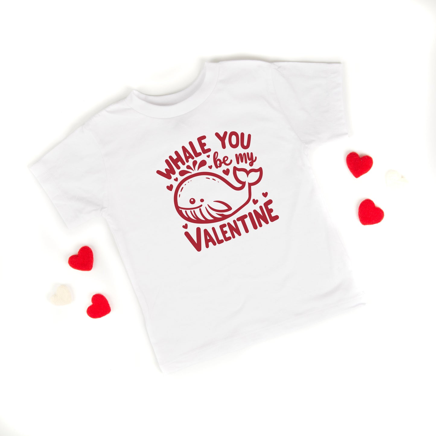 Valentines Whale | Toddler Graphic Short Sleeve Tee