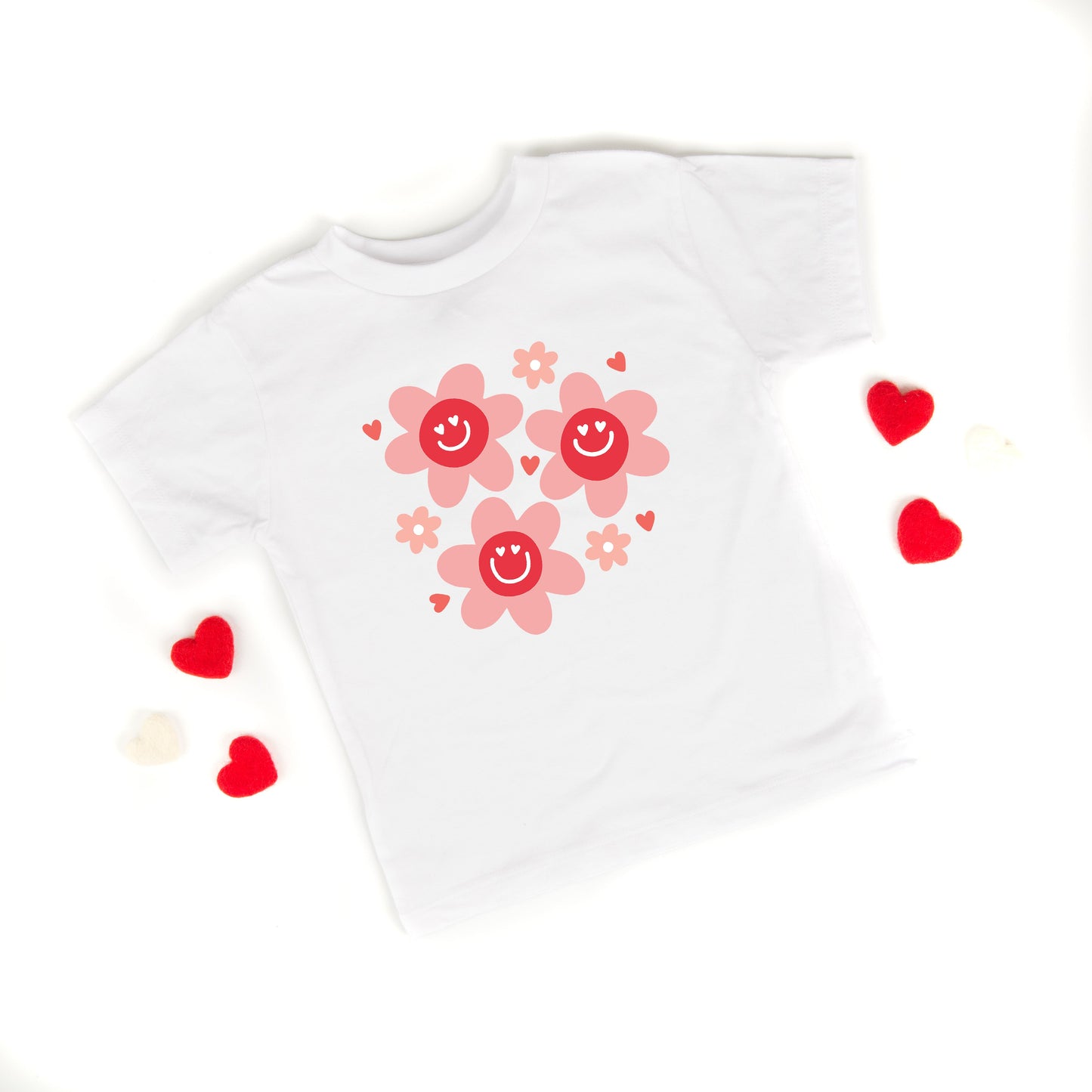 Hippy Flower Valentine | Toddler Graphic Short Sleeve Tee
